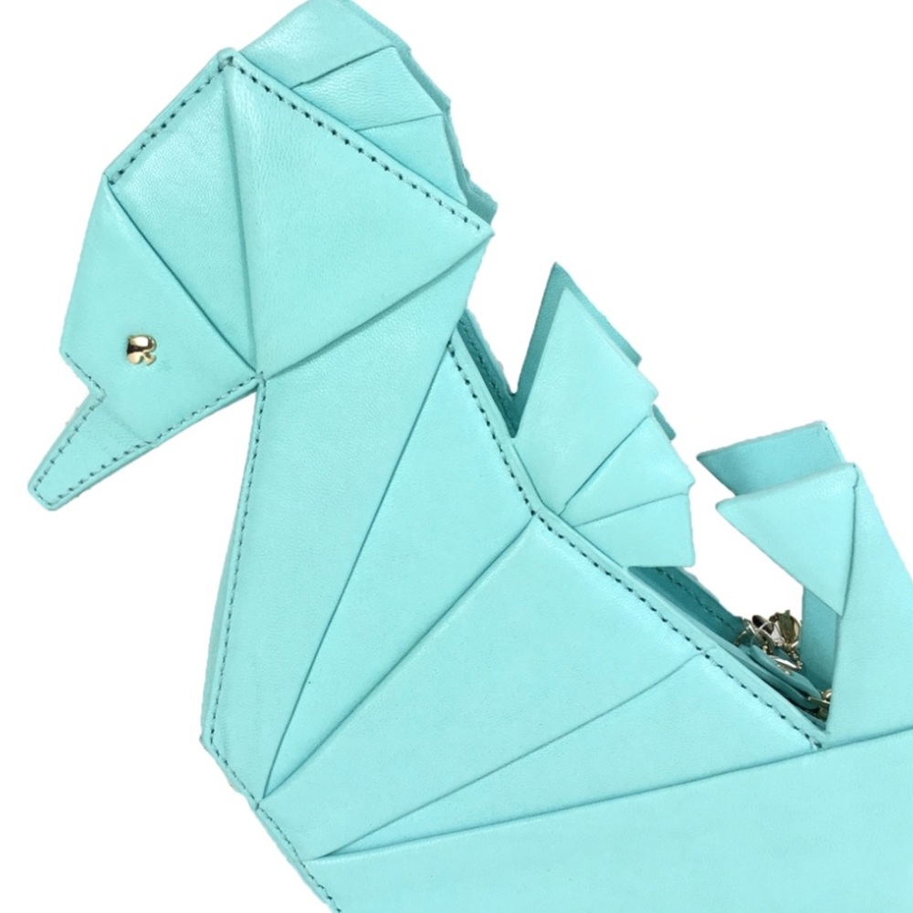 NWT Rare Kate Spade Breath Of Fresh Air Origami Seahorse Coin Purse - Picture 2 of 6